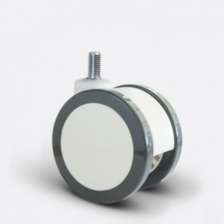 Колесо мебельное с болтом M10 50 мм для медицинского оборудования (EQ05 ZKP 50) EQ05-ZKP-50-M10