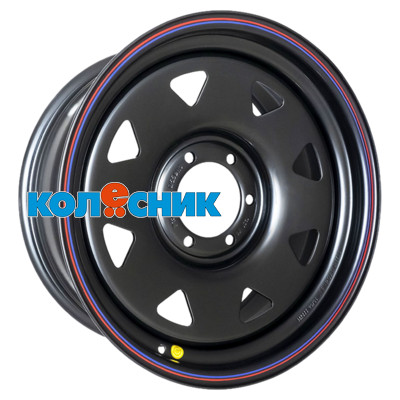 Диск Off-Road Wheels 8x18/6x139,7 ET15 D110 Тойота Ниссан (треуг. мелкий) Черный