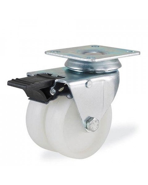 Колёсная опора Kama 2702-PPB-050-F18 с тормозом [2702PPB050F18]