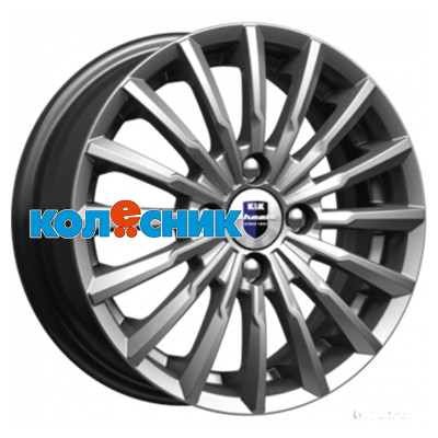 K&K 5,5x14/4x100 ET39 D56,6 Акцент-оригинал (КС641) Дарк платинум