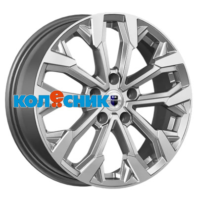 K&K 6,5x17/5x105 ET38 D56,6 Морейн (КС1046) Дарк платинум