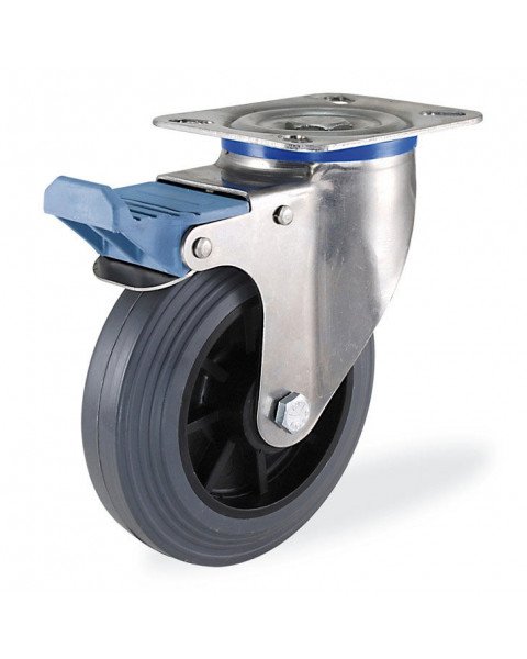 Колёсная опора KAMA S-3302-MTB-150-F18 с тормозом