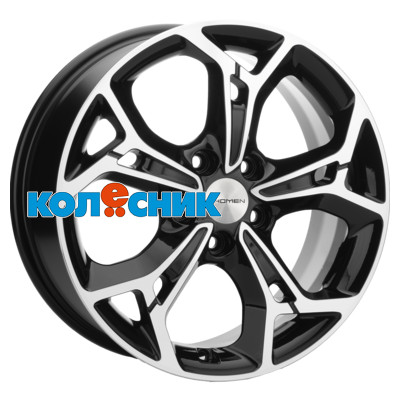 Диск Khomen Wheels 7x17/5x110 ET45 D67,1 KHW1702 (DFM580) Black-FP [WHS522627]