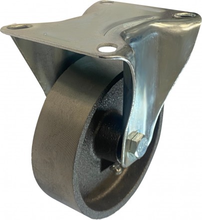 Колесо Чугун неповоротное 125мм (30мм) литой обод FCss54 [1131125 Light]