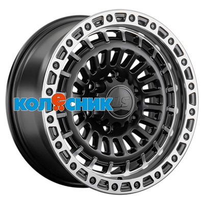 Диск LS 9x18/6x139,7 ET30 D100,1 1348 BKSL (конус, Колпак+лого) [WHS528987]