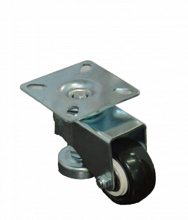 Колесо черн. рез. поворот. 50мм с регулировкой 4053050-Р