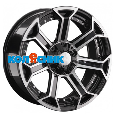 Диск LS 9x20/6x139,7 ET20 D106,1 1293 BKF (конус, Колпак+лого) [WHS503121]