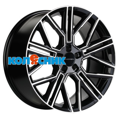 Диск Khomen Wheels 9,5x21/5x112 ET36 D66,6 KHW2101 (E-tron) Black-FP [WHS523641]