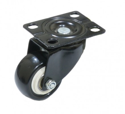 Колесо черная резина поворотное 50мм 4053050