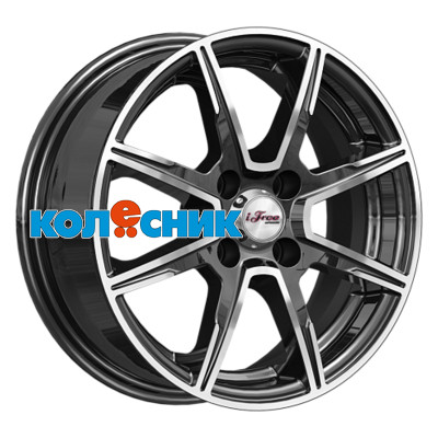 Диск iFree 5,5x14/4x100 ET35 D67,1 Майами лайт (КС1029) Блэк Джек [WHS518190]