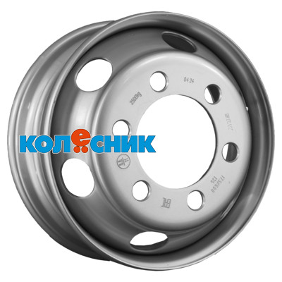 Диск SRW 6x17,5/6x222,25 ET135 D164 Silver (3176052) (11 мм) Китай 2 500 кг футорка с вент. [WHS525900]