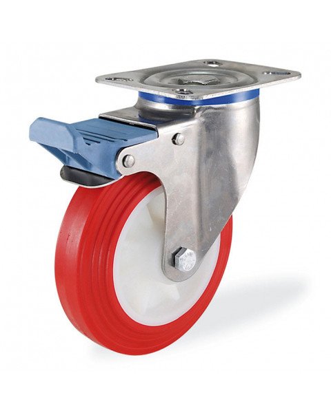 Колёсная опора KAMA S-3302-PUB-150-F18 с тормозом