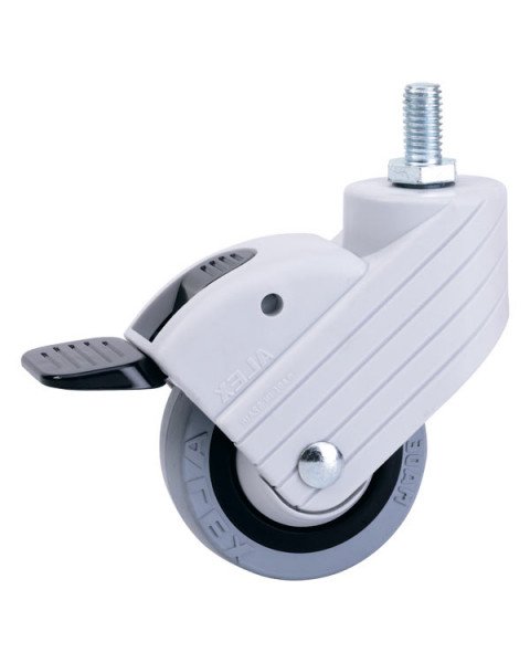 Колёсная опора ALEX  с тормозом [A-2601-MTB-080-F18]