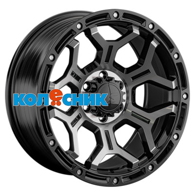 Диск LS FlowForming 9x20/6x139,7 ET30 D100,1 RC68 BKF (конус, Колпак+лого) [WHS531152]