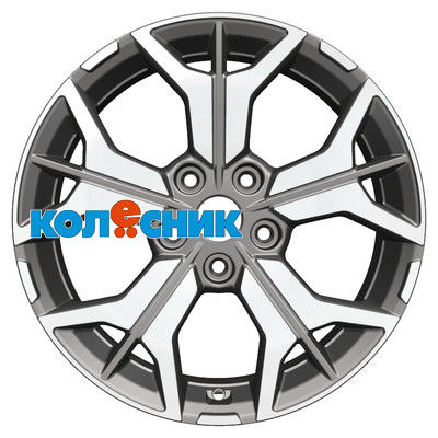 Диск Khomen Wheels 7x17/5x112 ET54 D57,1 KHW1715 (Jetta) Gray-FP [WHS498128]