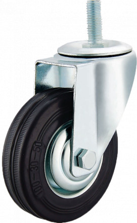 Колесо промышленное поворотное болтовое крепление (М12) 75мм (SCT93) [4008075 М12]