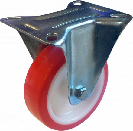 Колесо промышленное полиуретановое обод нейлон PVC Medium неповоротное 125мм (52125R-01-PPU) FNP52 52021125