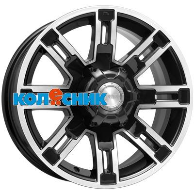 Диск K&K 7,5x16/6x139,7 ET30 D108,1 Полюс (КС609M) Алмаз черный [WHS511287]