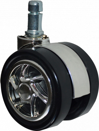 Колесо мебельное штырь М11 60мм хром со спицами (60-25-01) [602501-11]