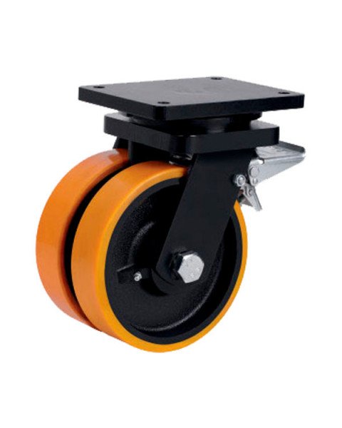 Колёсная опора ALEX A-6702-DOR-200-F09 с тормозом