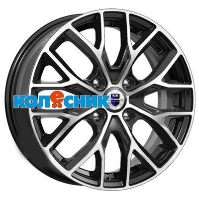 Диск K&K 6x16/4x100 ET49 D54,1 Лилиом-оригинал (КС891) Алмаз черный [WHS504372]
