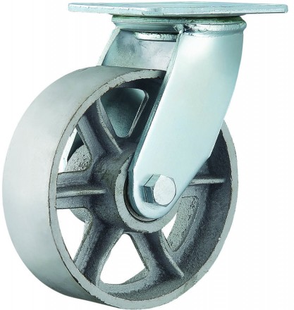 Колесо термостойкое поворотное 202мм (-50) Со спицами [1132202]