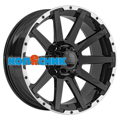 Диск LS 9x20/6x139,7 ET20 D100,1 1302 BKL (конус, Колпак+лого) [WHS531108]