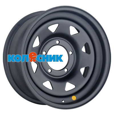 Диск Off-Road Wheels 7x16/5x139,7 ET0 D110 УАЗ (треуг. мелкий) Черный матовый [WHS499032]