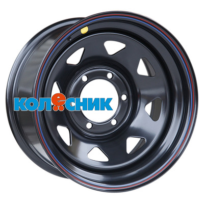Диск Off-Road Wheels 8x16/6x139,7 ET-10 D110 Toyota Hilux 2.5D, 3.0D Черный (треуг. мелкий)
