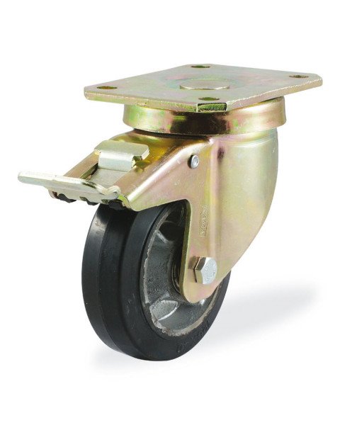 Колёсная опора KAMA 4102-DYR-080-F18 с тормозом