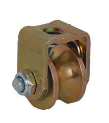 Роликовое колесо для откатных ворот, 32мм, анодированное. [ГВ-32mm]