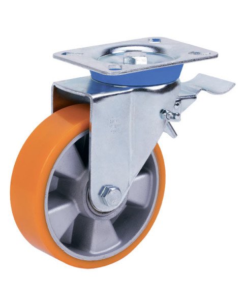 Колёсная опора ALEX  с тормозом [A-3202-ZUR-160-F09]