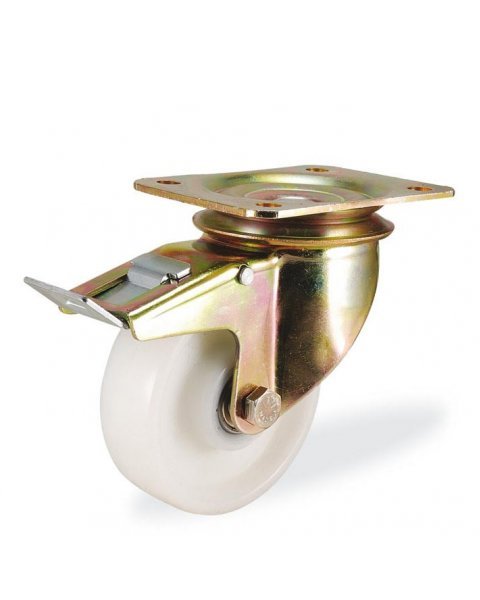 Колёсная опора KAMA K-4102-RPR-200-F18 с тормозом