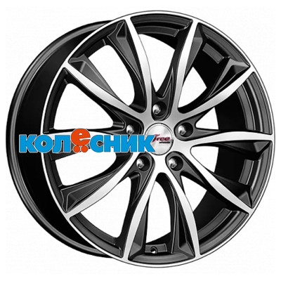 Диск iFree 7,5x18/5x105 ET38 D56,6 Каzантип (КС684М) Блэк Джек [WHS513132]