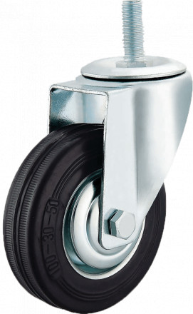 Колесо промышленное поворотное болтовое крепление (М12) 125мм (SCT55) [4008125 М12]