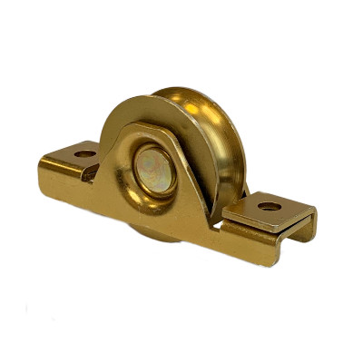 Роликовое колесо для откатных ворот, БЕЗ площадки 100мм, анодированное. LP-100mm