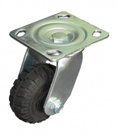 Колесо литая резина КД ЧЕРНАЯ, поворот. 100мм ЛИТОЕ SC80Л100