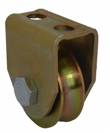 Роликовое колесо для откатных ворот, 40мм, анодированное. [ГВ-40mm]