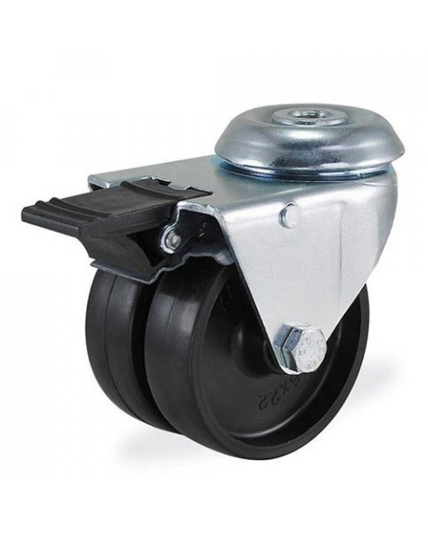 Колёсная опора KAMA 2700-MMB-050-F18 с тормозом [2700MМB050F18]