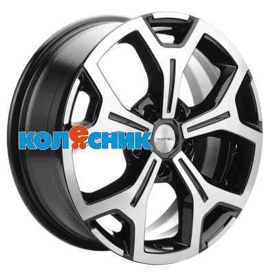 Диск Khomen Wheels 6,5x17/5x120 ET60 D65,1 KHW1710(2) (VW Multivan) Black-FP [WHS519550]