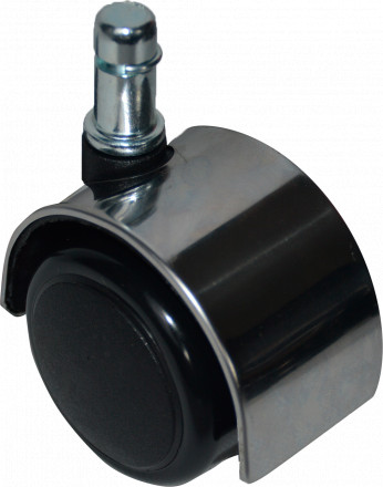 Колесо мебельное штырь М11 50мм декор хром (50-15-03) [501503-11]