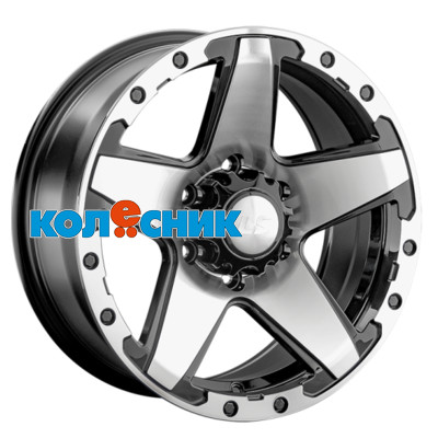 Диск LS 8x17/6x139,7 ET25 D106,1 1284 BKF (конус, Колпак+лого) [WHS531549]