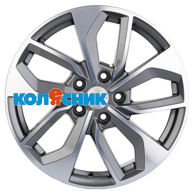 Диск Khomen Wheels 7x17/5x114,3 ET50 D67,1 KHW1703 (CX-5/Seltos/Optima) Gray-FP [WHS498200]