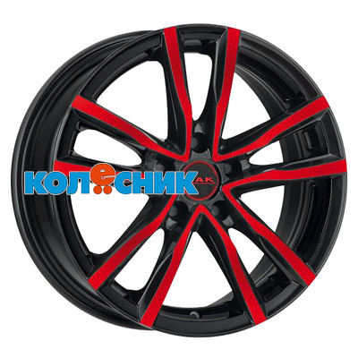 MAK 6,5x16/5x114,3 ET40 D76 Milano Black Red Face