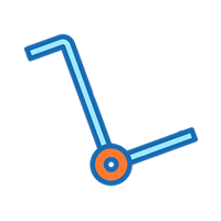 Колеса для хозяйственных тележек