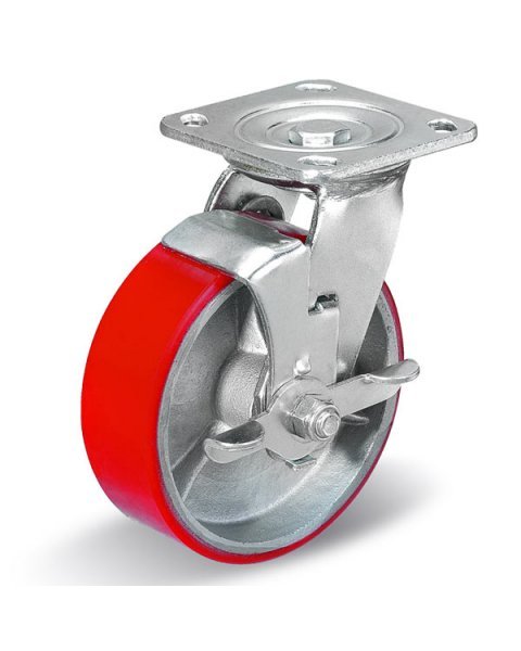 Колёсная опора Китай C-4102-DUS-200-F04 с тормозом