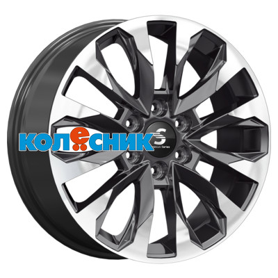 Диск Premium Series 8x20/6x139,7 ET38 D67,1 КР007 (Pajero Sport) Diamond Black Gris