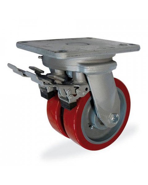 Колёсная опора KAMA 6702-KUR-200-F09 с тормозом