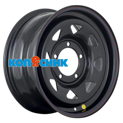 Диск Off-Road Wheels 7x16/5x139,7 ET30 D110 УАЗ (треуг. мелкий) Черный [WHS501115]