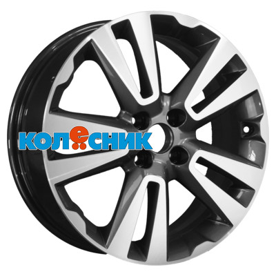 K&K 6,5x17/4x100 ET43 D60,15 Старкад (Vesta) (КС748) Алмаз антрацит (78189)